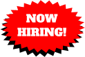 NOW  HIRING!